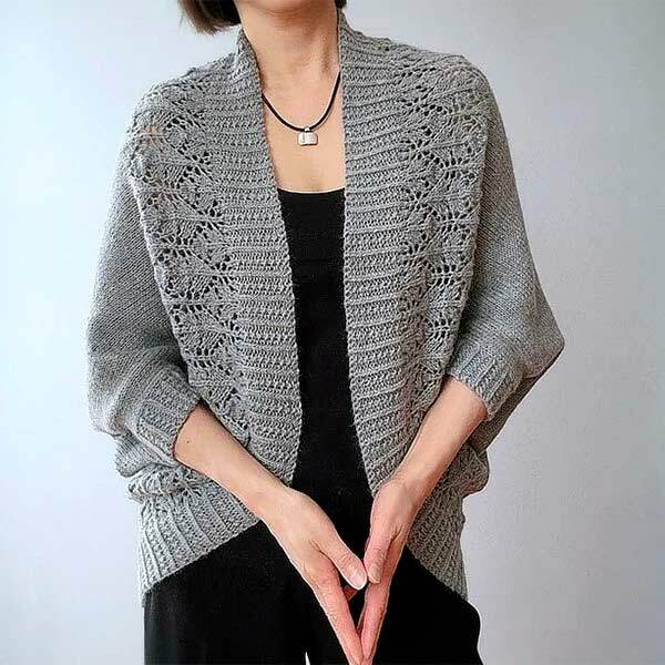 © Madeline - lace border shrug cardigan by Vicky Chan • www.ravelry.com
