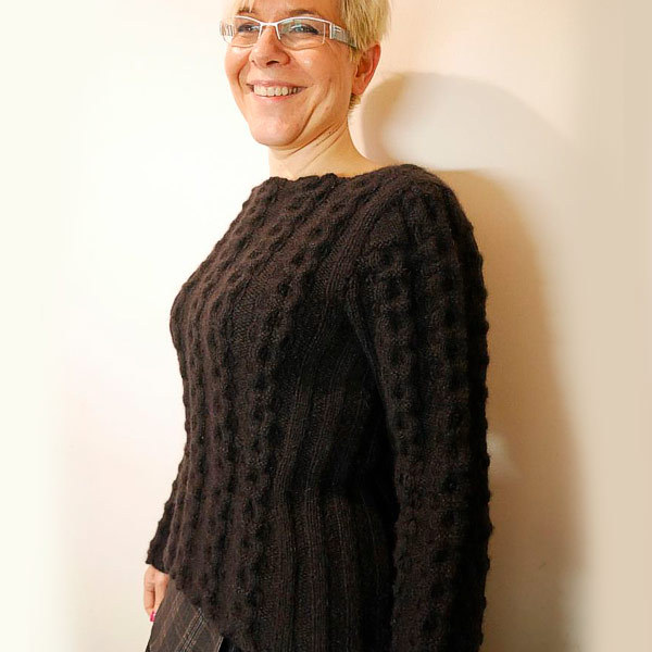 © Cable Round Sweater by Linda Marveng • www.ravelry.com