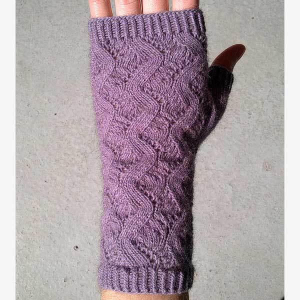 © Hand Springs Fingerless Mitts by Micol Day • www.ravelry.com