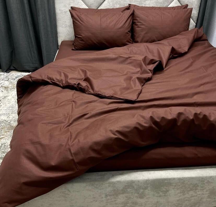 постельное белье бязь коричневого цвета однотонное