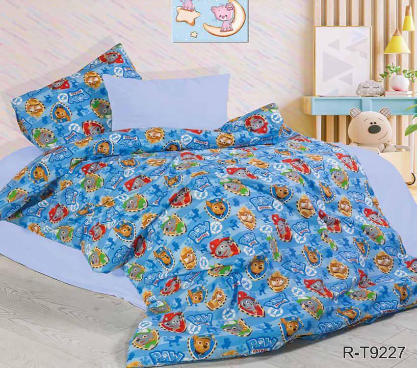 дитяча постільна білизна щенячий патруль блакитного кольору