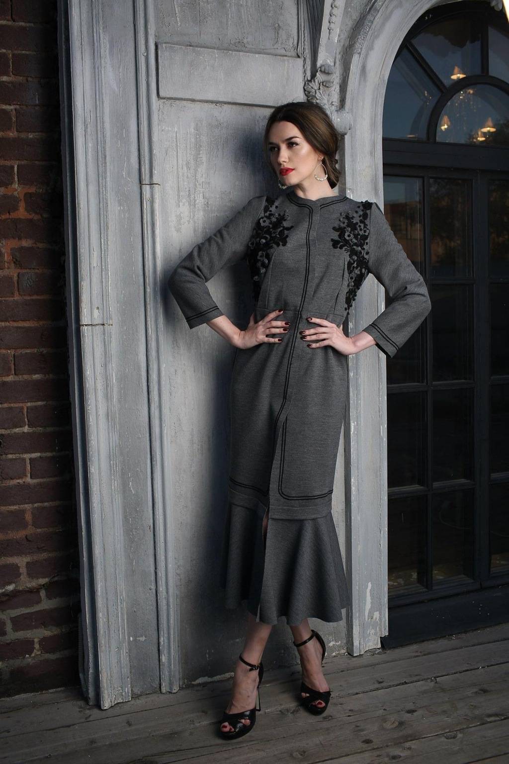 Пальто из джерси