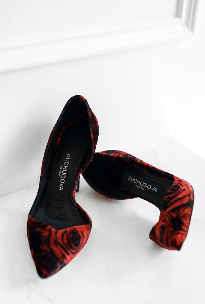 Туфли из бархата