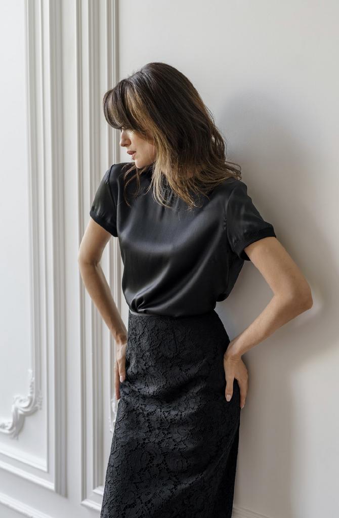 Шелковый топ