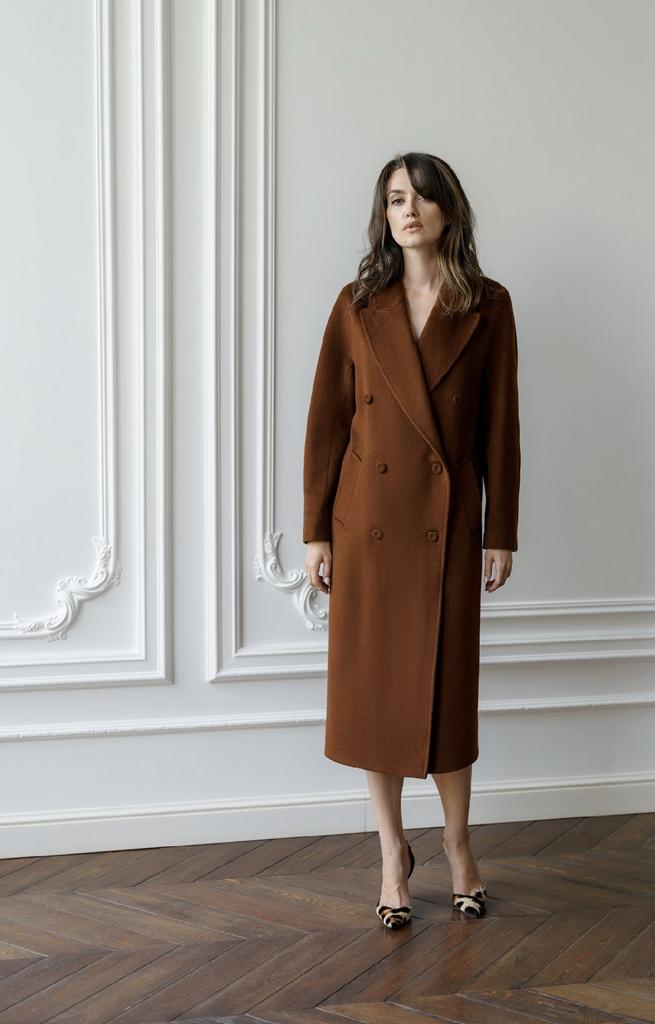 Пальто цвет кэмэл oversize