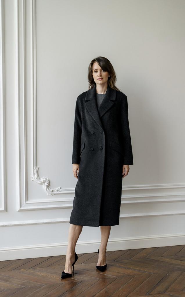 Пальто oversize цвет графит