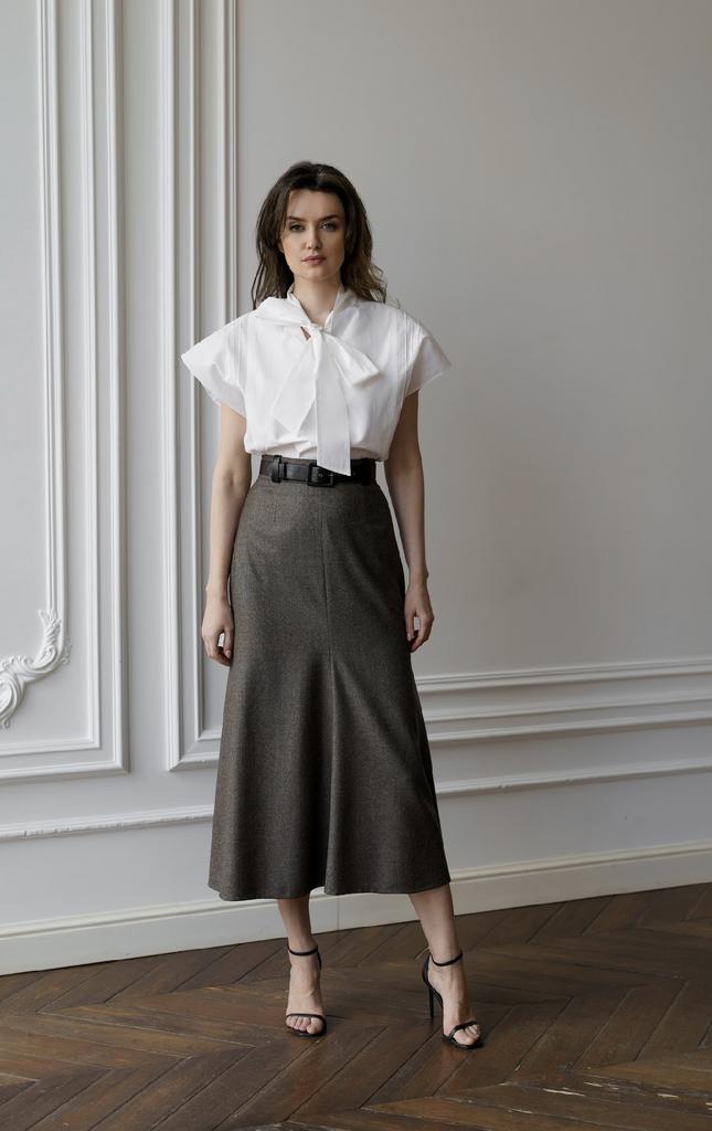 Арт. 110083 блуза белая хлопок