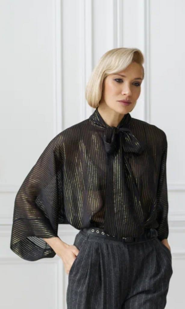 Арт 111031 блуза шифон с люрексом