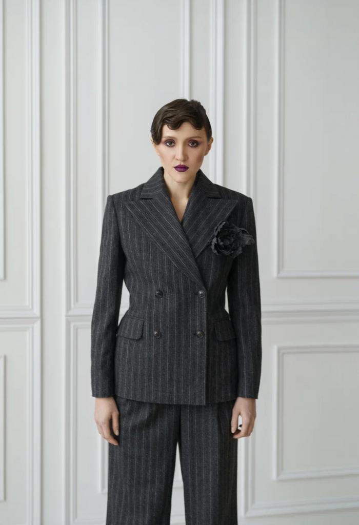 арт 111029 пиджак полоска