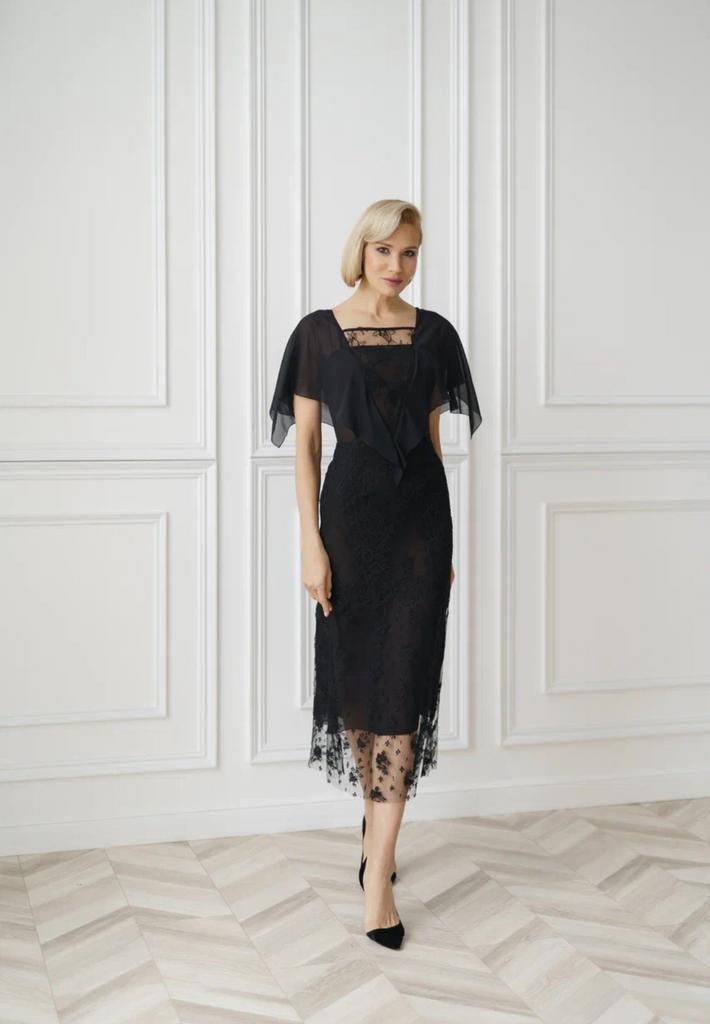 арт 111019 платье из шифона и кружева