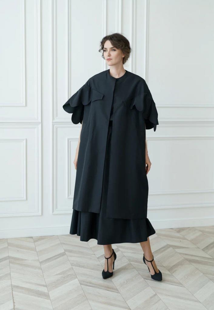 плащ из шелка