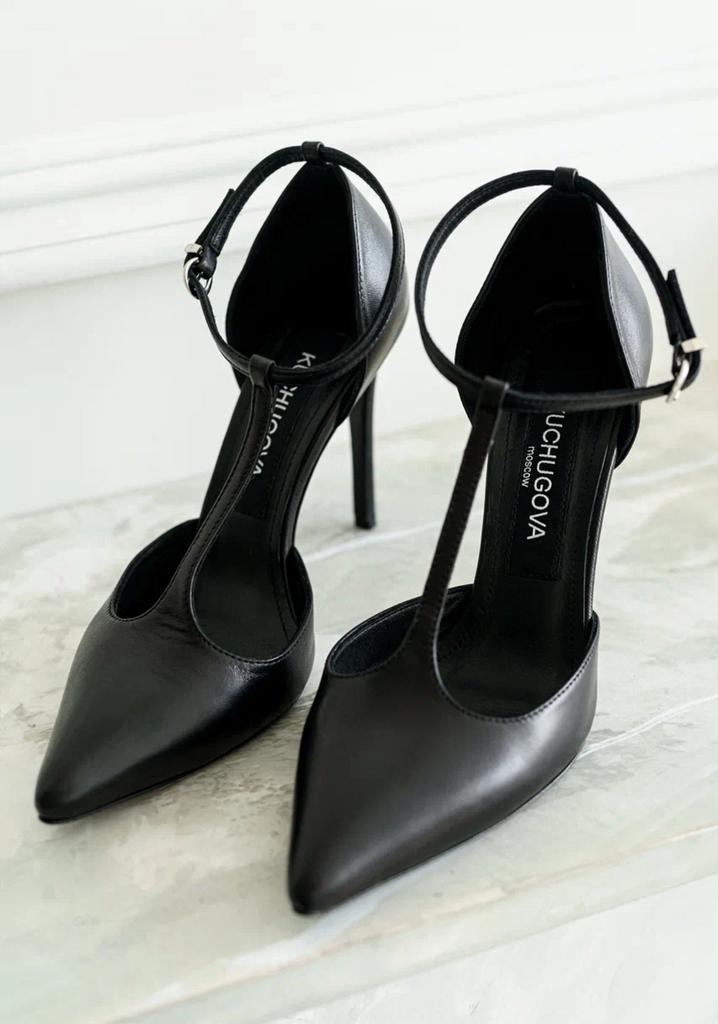 туфли черные  с ремешками