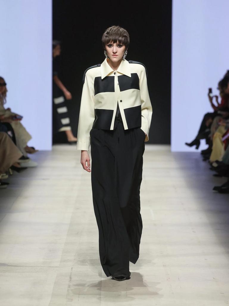 жакет полосатый