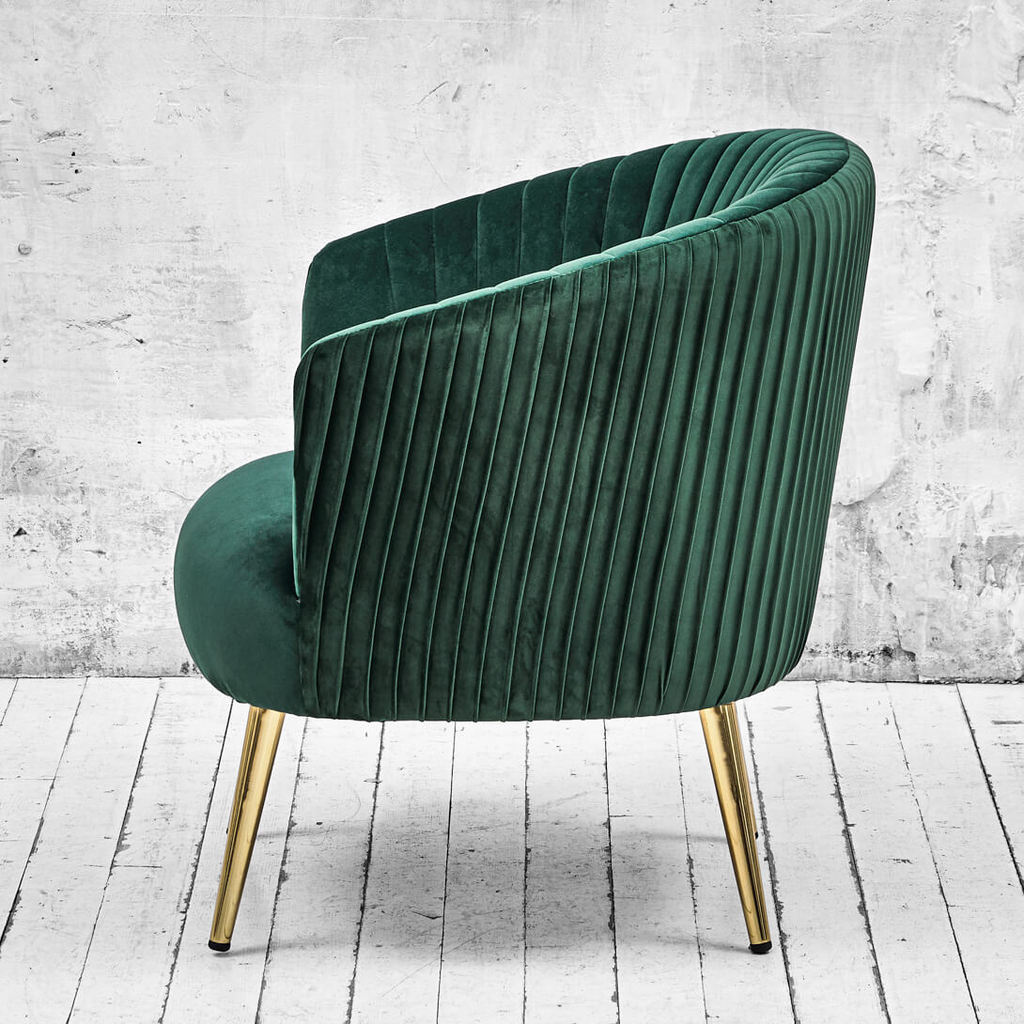 Кресло Zero флок изумрудно-зеленый
