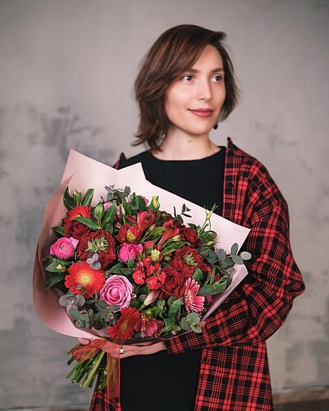 Красный букет