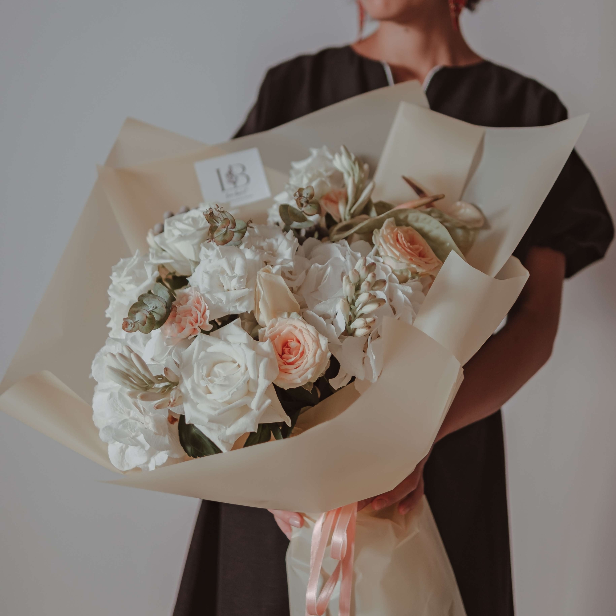 Нежный кремовый букет