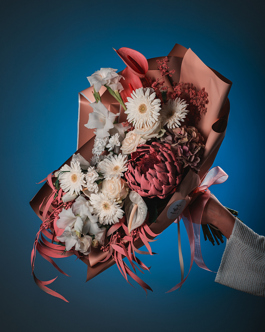 Дизайнерская композиция с артишоком