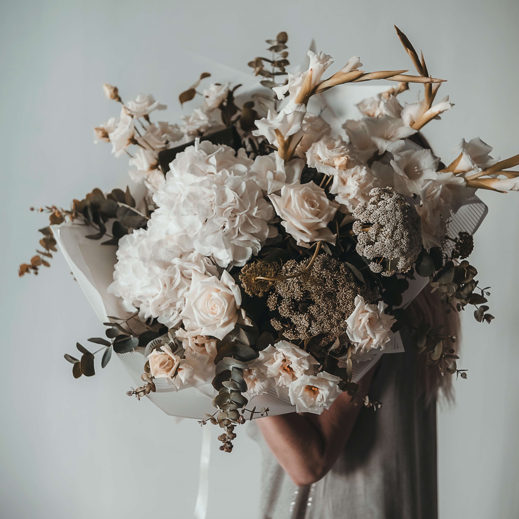 Нежно бежевый букет