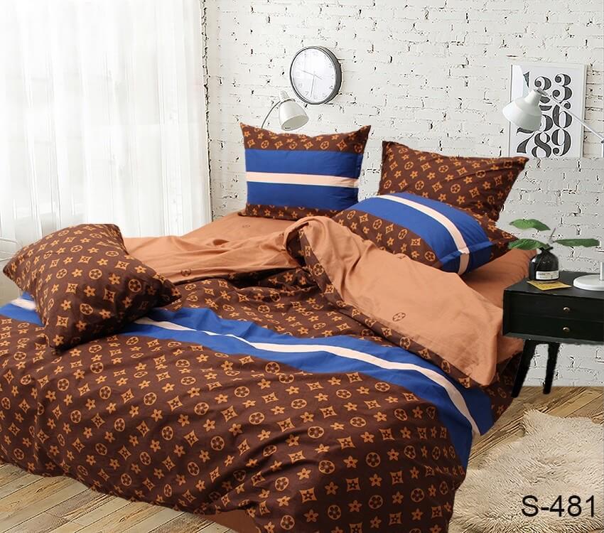 коричневое постельное белье сатин s 481 фото 1