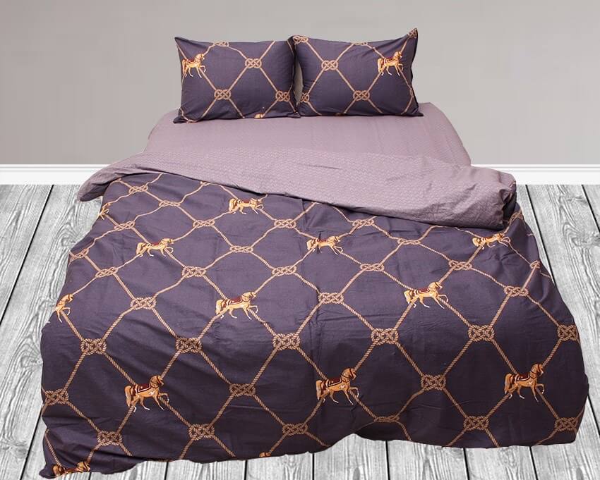 постельное белье сатин с лошадьми S471 фото 1