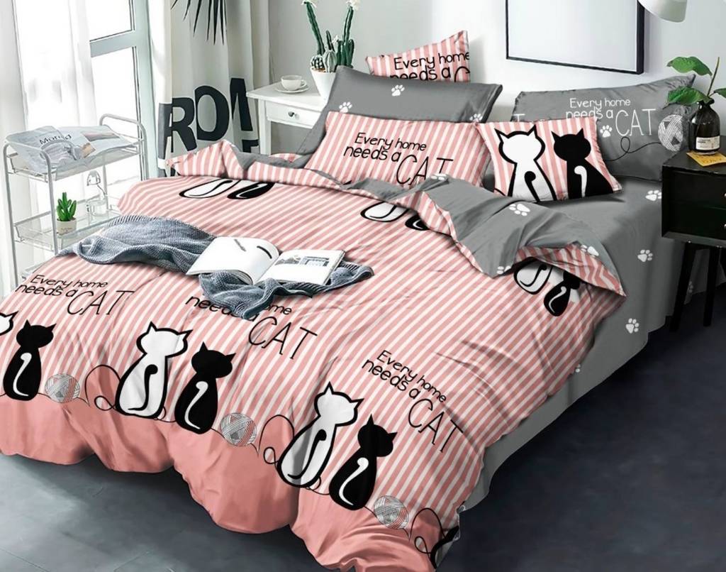 постельное белье: каждому дому нужен котик