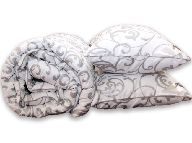 одеяло с подушками лебяжий пух вензель