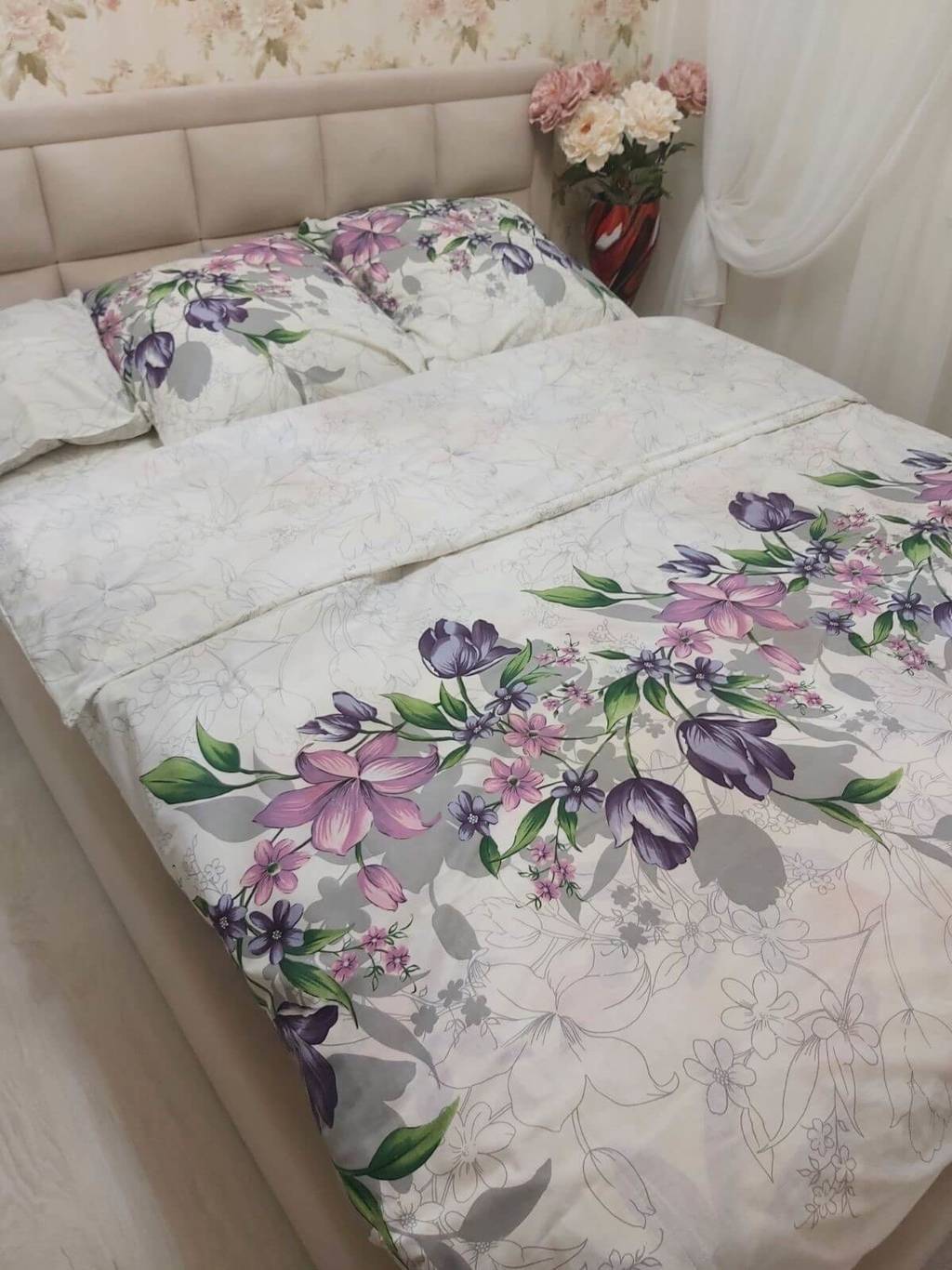 постельное белье весенние цветы