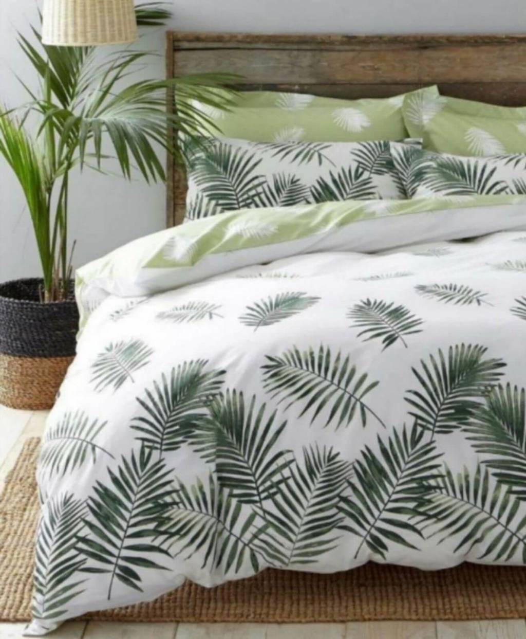 постельное белье с пальмой