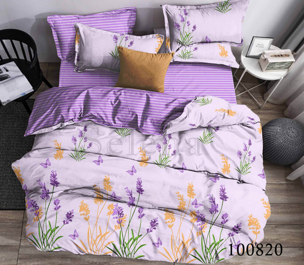постельное белье бязь лаванда 100820