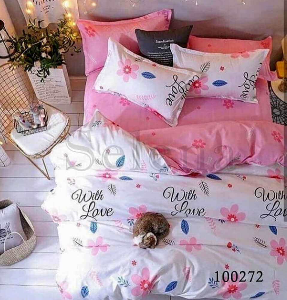постельное белье с цветами 100272