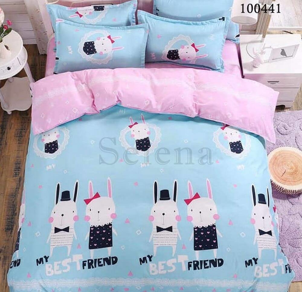 детское постельное белье бязь с зайчиками фото 1