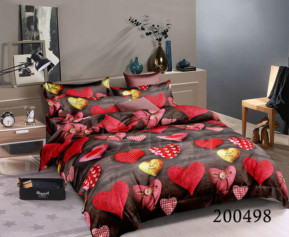 постельное белье сердечки Селена