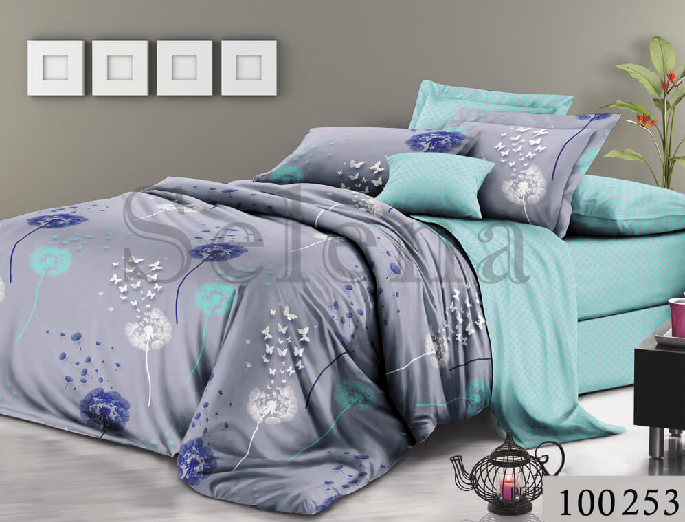 постельное белье бирюзовый одуванчик фото 1