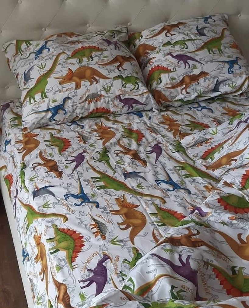детское постельное белье с динозаврами