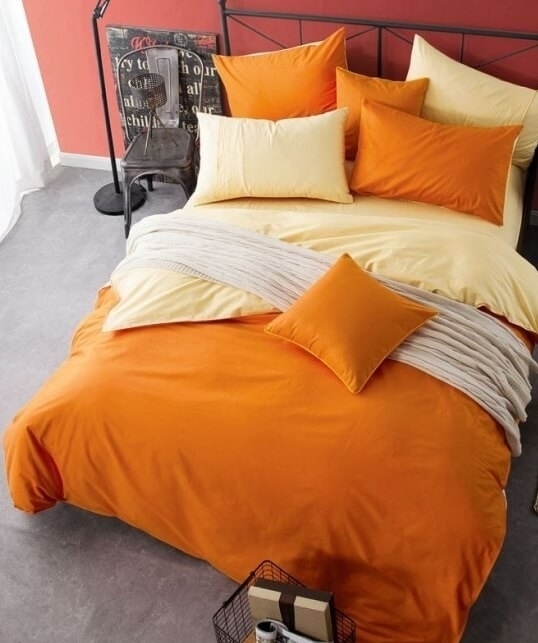 Постельное бель апельсиновый мусс Турция