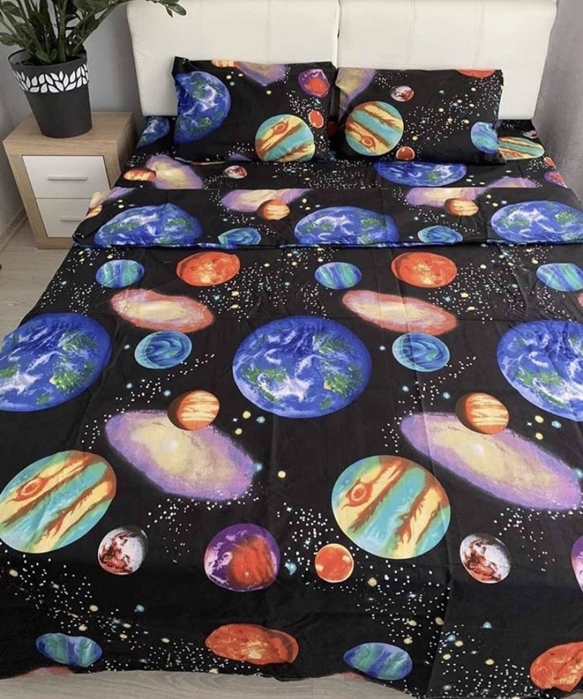 постельное белье космос с планетами фото 1
