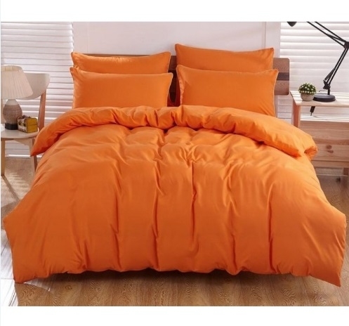 однотонное апельсиновое постельное белье