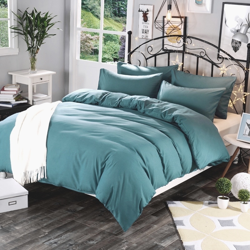 аквамариновое постельное белье поплин фото 1