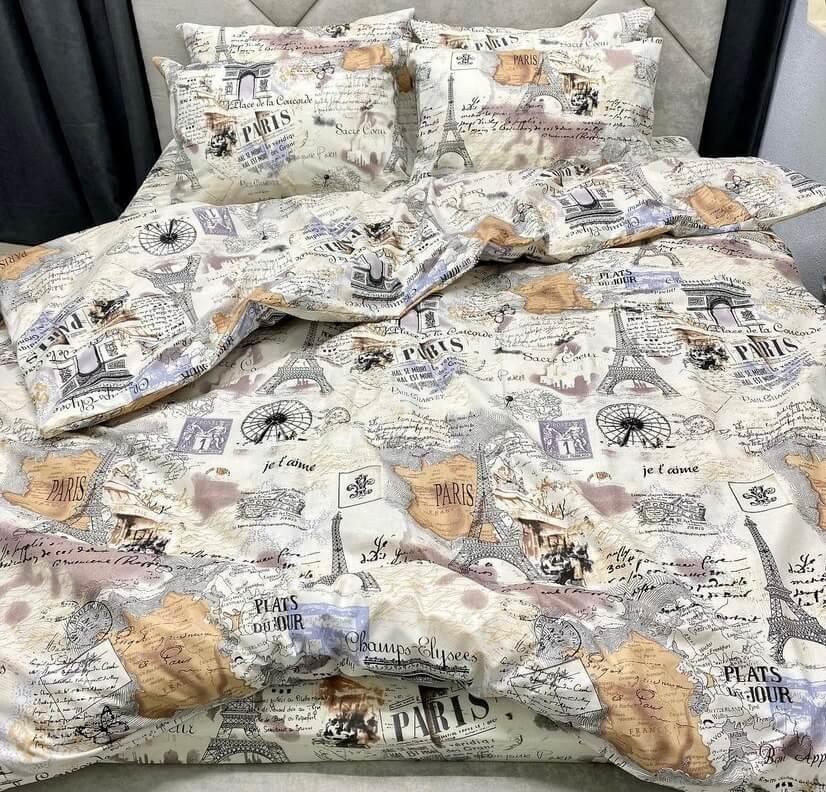 постільна білизня бязь мапа Парижу