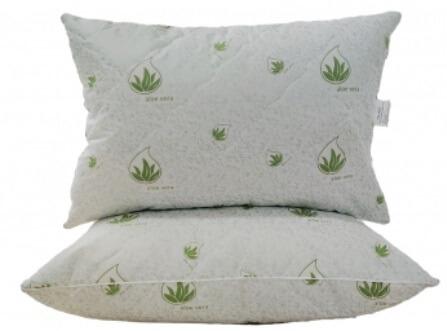 подушка лебедяний пух стьобаний з'ємний чохол алое віра фото 1