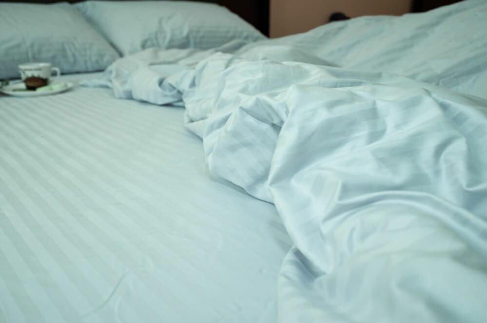 постільна білизна страйп сатин світлого м'ятного кольору фото 1