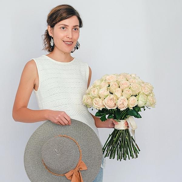 Букет белых роз