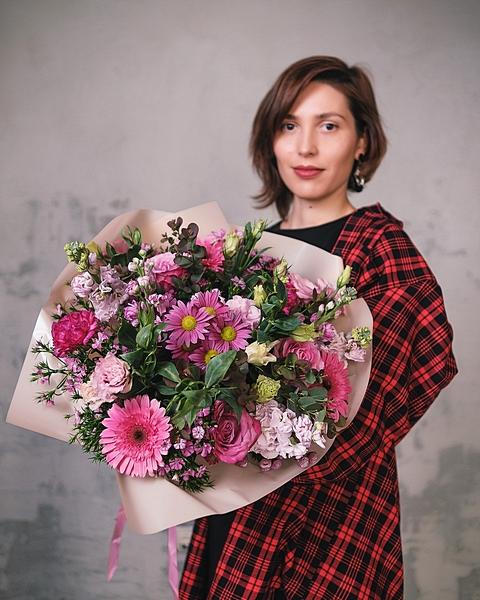 Нежно-розовый букет