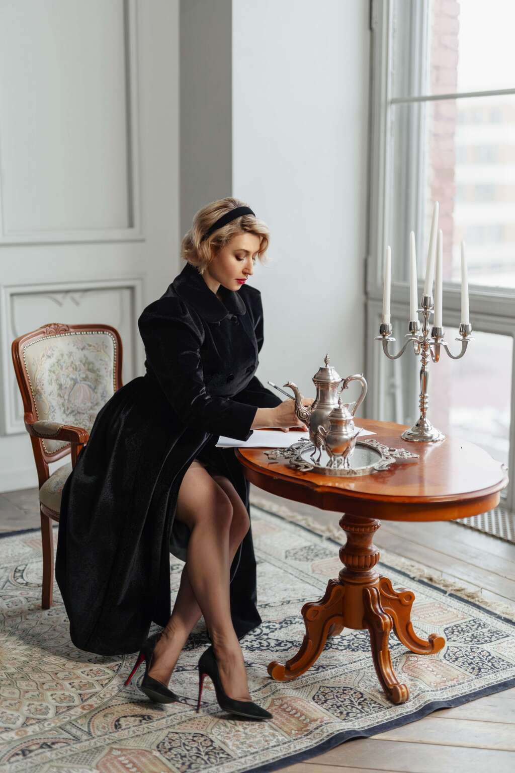 Бархатное пальто