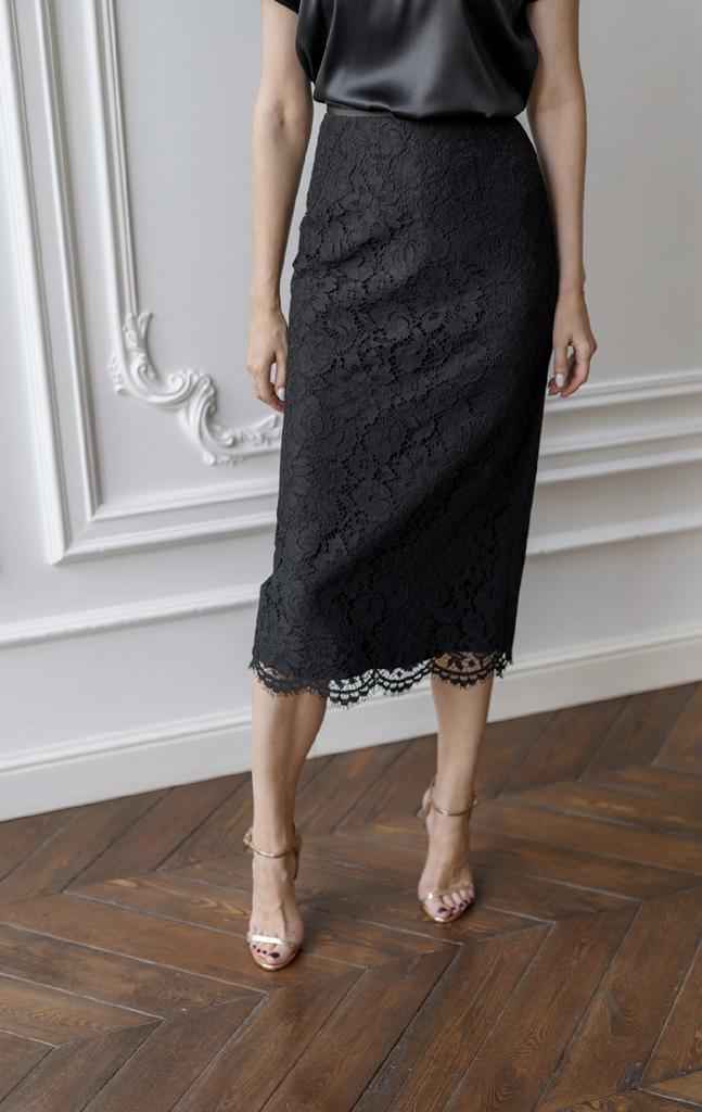Гипюровая юбка длинная