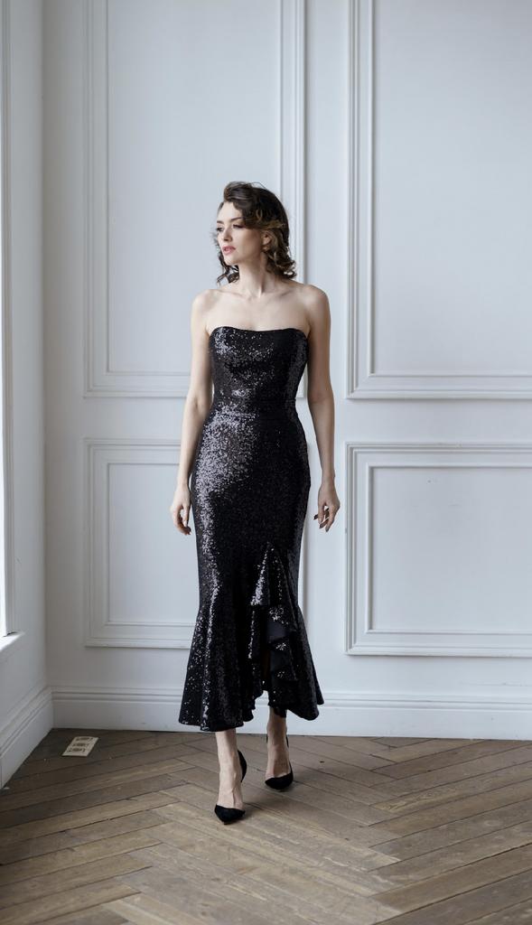 Юбка рыбка из пайеток