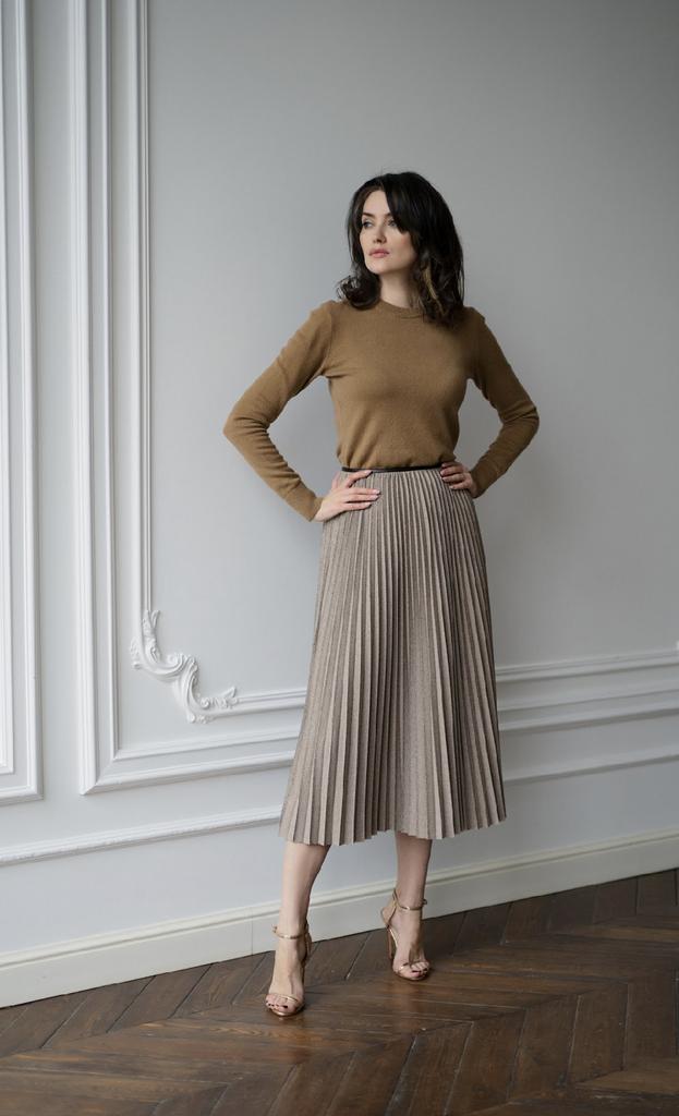 Джемпер из кашемира цвет кэмэл