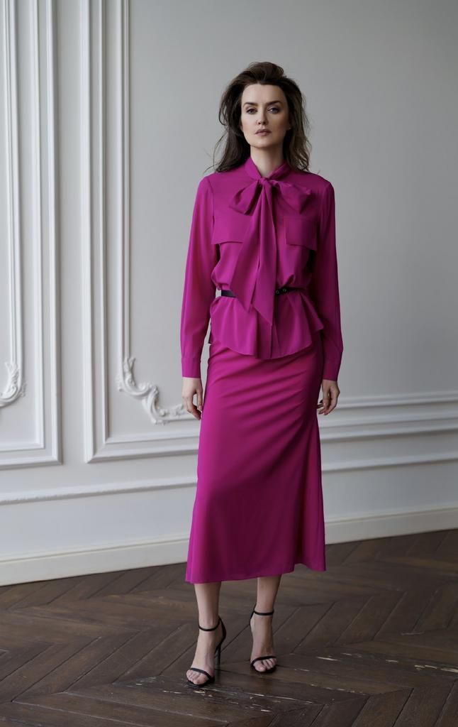 Арт 110065 юбка фуксия