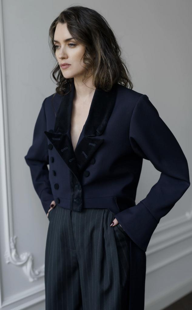 Арт 110109 фрак синий