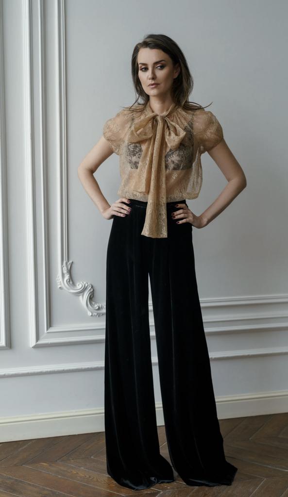 Арт Брюки бархатные